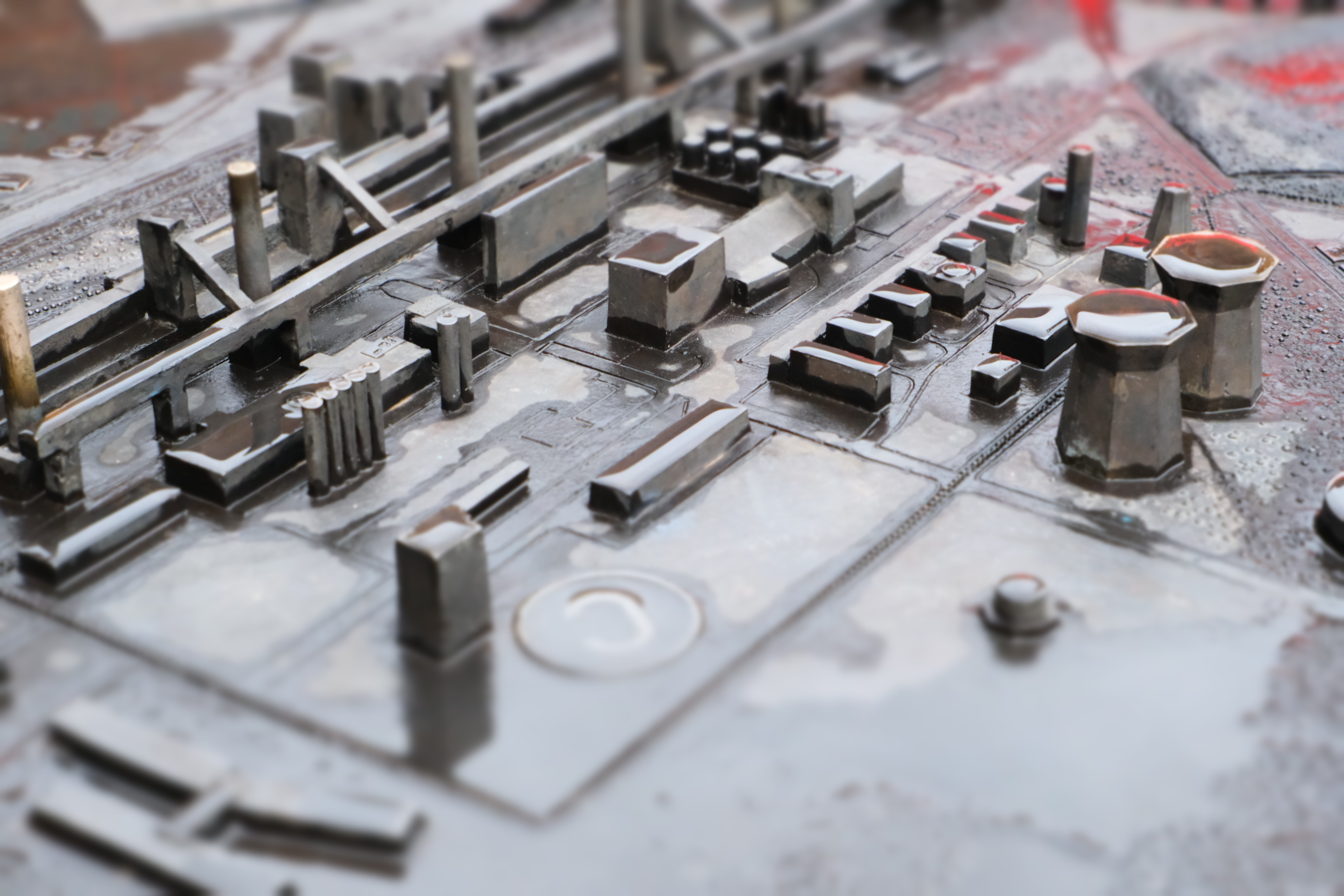 Mini model of the industrial heritage site