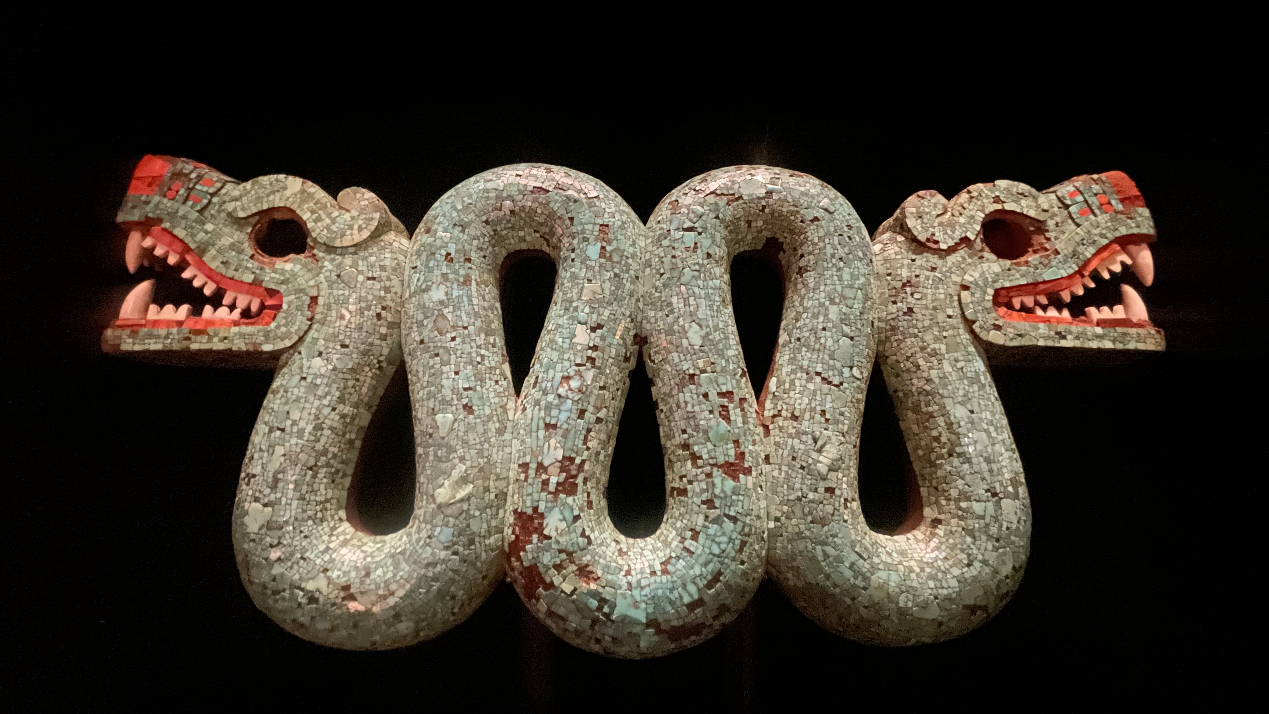 Double-headed serpent mosaic